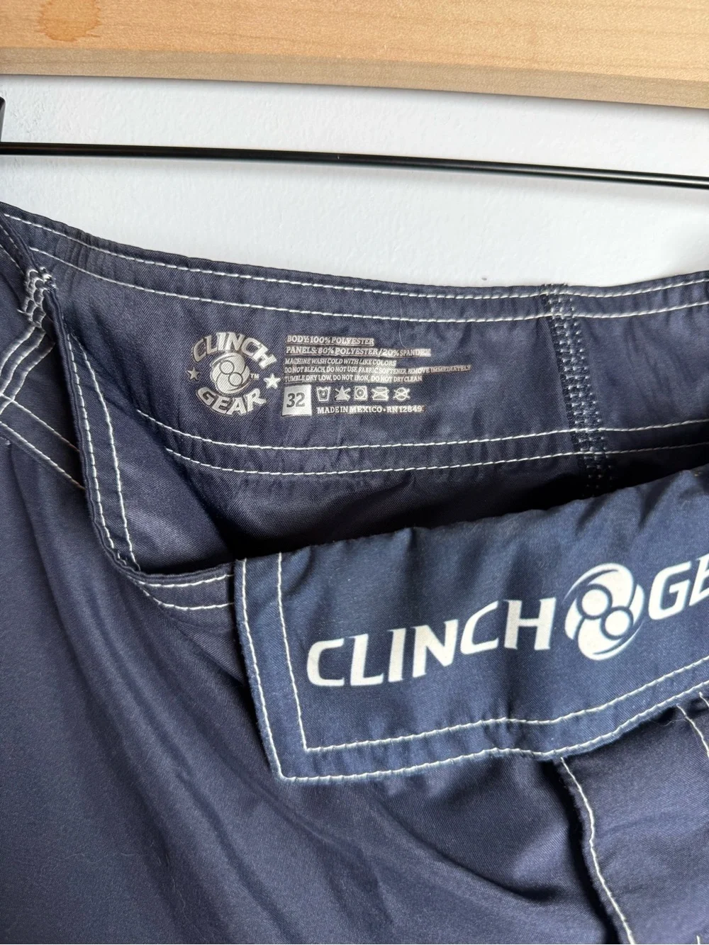 Cinch Navy and White Men's Board Shorts